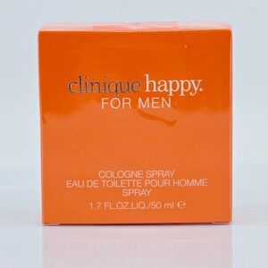 Clinique Happy For Men Cologne Spray 1.7 oz 50 ml Eau de Toilette NEW